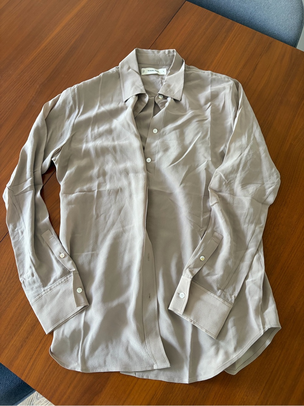 Everlane 100% Silk Button Up Blouse